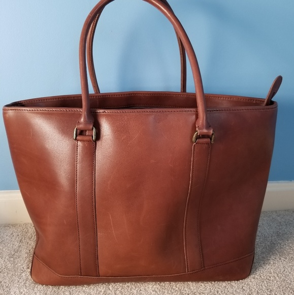 ll bean leather tote